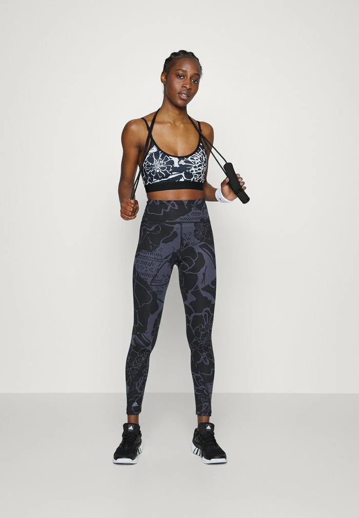 Adidas Performance FLOWER - Leggings - Shadow Navy 4 Adidas Performance FLOWER - Leggings - Shadow Navy - Image 2
