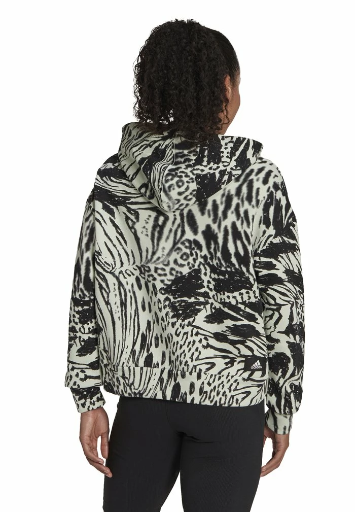 Adidas Performance FUTURE ICON ANIMAL PRINTED - Hoodie - Linen Green 4 Adidas Performance FUTURE ICON ANIMAL PRINTED - Hoodie - Linen Green - Image 2
