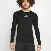 Adidas Performance TECH FIT - Long Sleeved Top - Black -adidas Performance Shop 6cb5843a7fea4d42802407e7c6ce7744