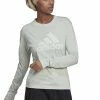 Adidas Performance Long Sleeved Top - Linen Green Mel -adidas Performance Shop 6cb81095fa1942d395b052545b207245