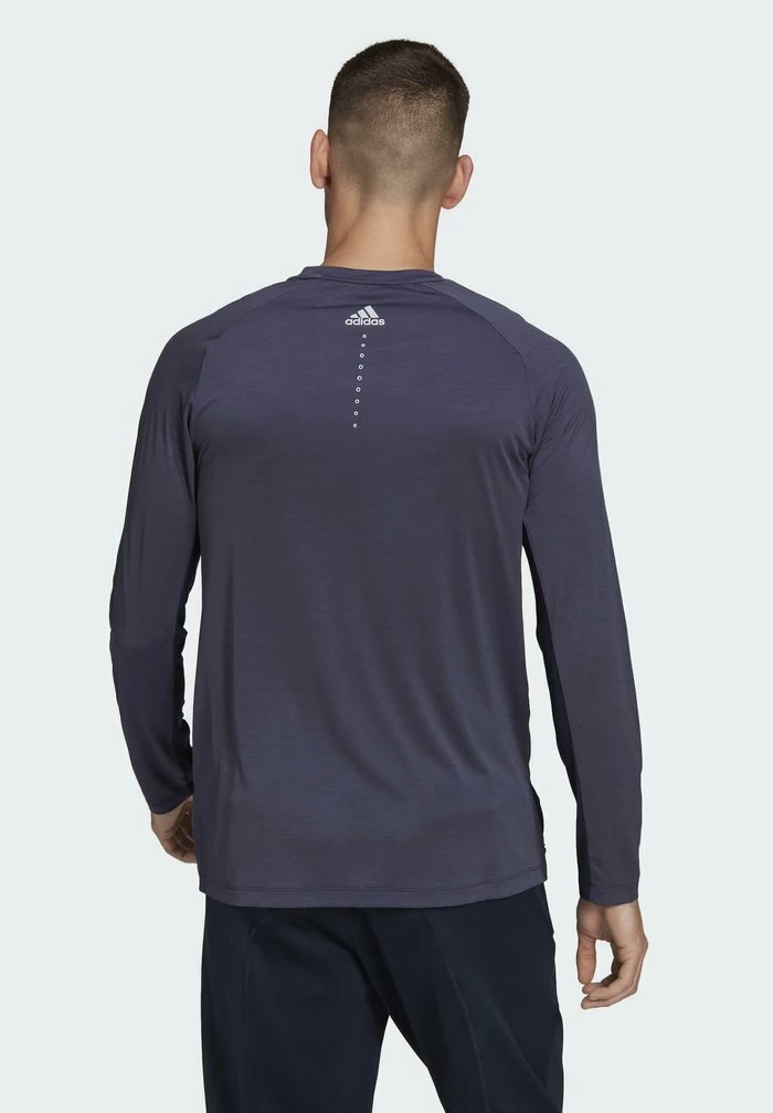 Adidas Performance LONG SLEEVE - Long Sleeved Top - Blue 4 Adidas Performance LONG SLEEVE - Long Sleeved Top - Blue - Image 2