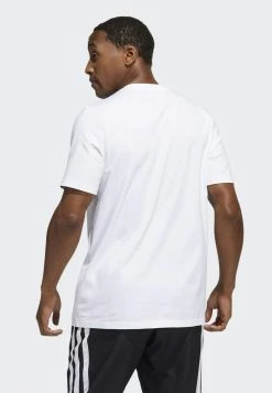 Adidas Performance AWORLD HOOPS BASKETBALL - Print T-shirt - White -adidas Performance Shop 6dbf544a61e54add9ac99f77edefe98e