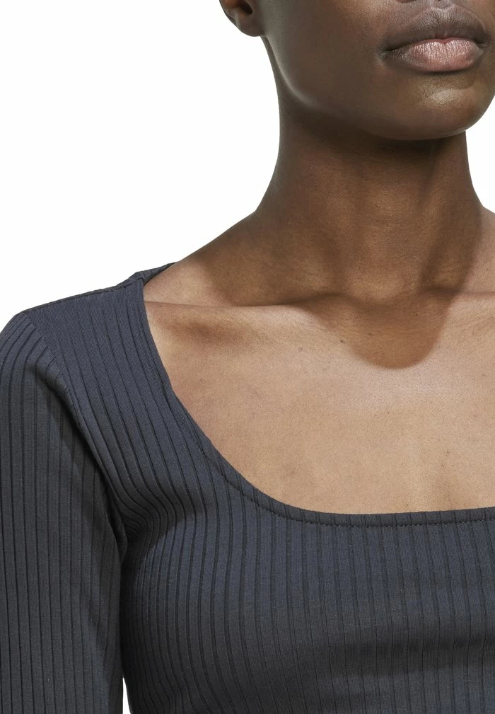 Adidas Performance W SL RIB CRO LS - Sports T-shirt - Carbon 6 Adidas Performance W SL RIB CRO LS - Sports T-shirt - Carbon - Image 4