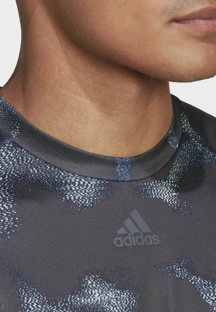 Adidas Performance HIGH INTENSITY ALLOVER - Top - Grey/yellow 6 Adidas Performance HIGH INTENSITY ALLOVER - Top - Grey/yellow - Image 4