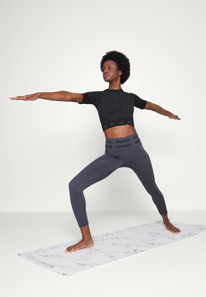 Adidas Performance Print T-shirt - Black/grey 4 Adidas Performance Print T-shirt - Black/grey - Image 2