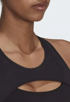 Adidas Performance COREFLOW STUDIO WIND - Medium Support Sports Bra - Black Carbon -adidas Performance Shop 6f5df79fc3394fe1a5c3b1bc6fe79001