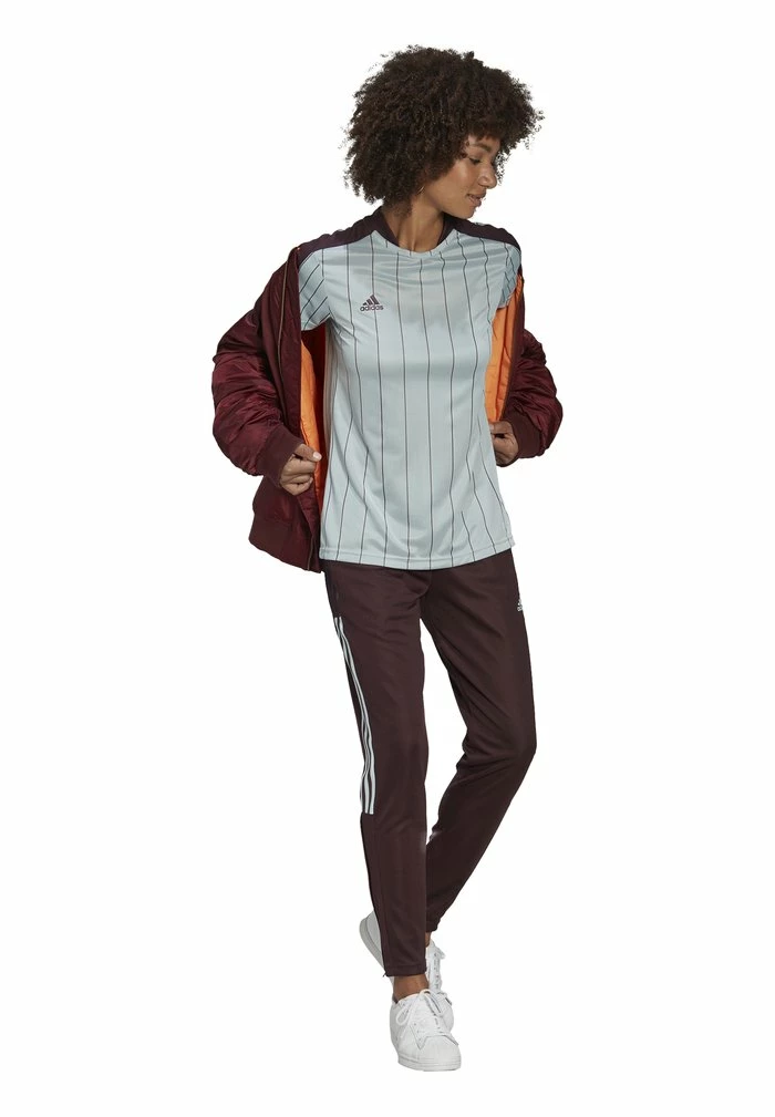 Adidas Performance TIRO - Print T-shirt - Almost Blue/shadow Maroon 3 Adidas Performance TIRO - Print T-shirt - Almost Blue/shadow Maroon