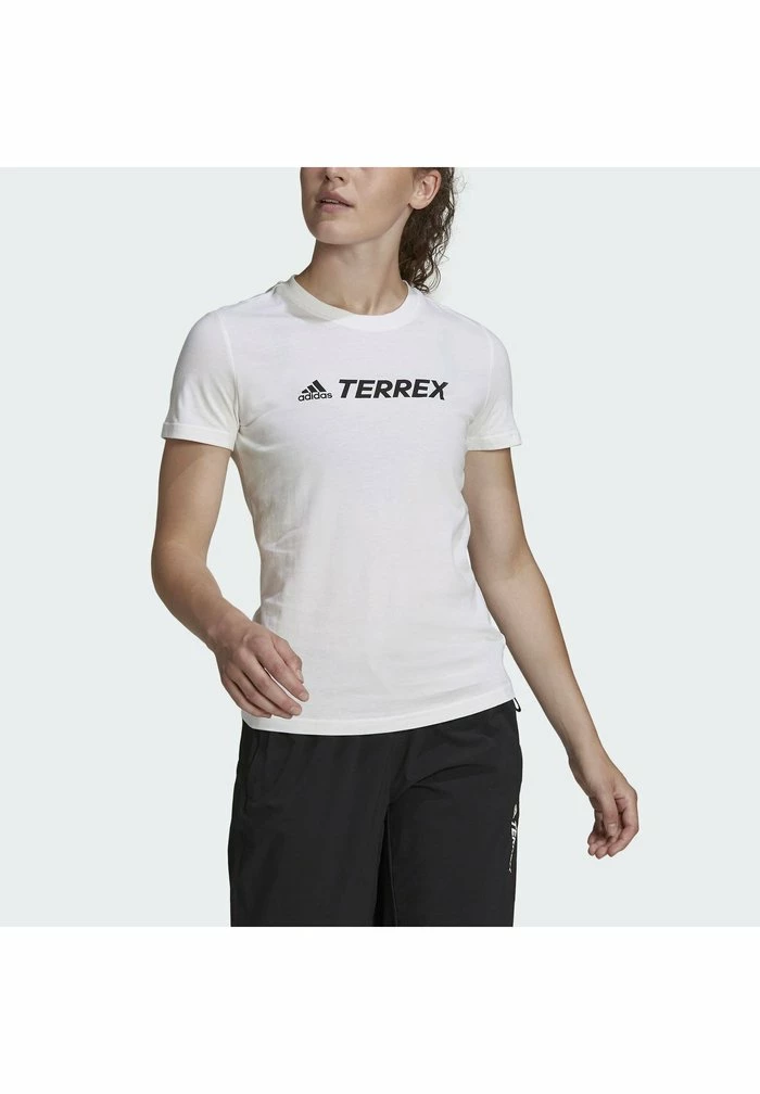Adidas Performance LOGO - Print T-shirt - White 5 Adidas Performance LOGO - Print T-shirt - White - Image 3