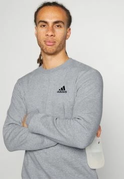 Adidas Performance FEELCOZY - Sweatshirt - Medium Grey Heather/black -adidas Performance Shop 70792a0d4e914b0a8e2e8c3874828de4