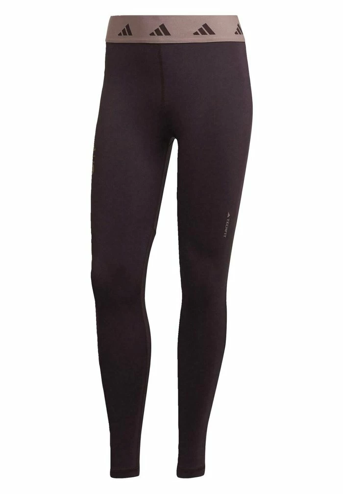 Adidas Performance Leggings - Trousers - Shadow Maroon Purple 8 Adidas Performance Leggings - Trousers - Shadow Maroon Purple - Image 6