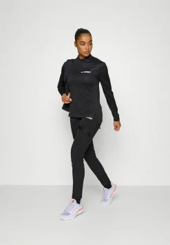 Adidas Performance W MT HALF ZI LS - Long Sleeved Top - Black -adidas Performance Shop 710601276ea24c6c825cbbdf47b2812c