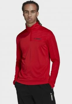 Adidas Performance MT HALF ZI LS - Long Sleeved Top - Red