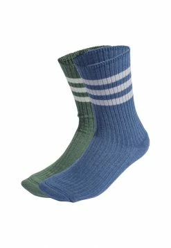 Adidas Performance 3-STRIPES LOUNGE CREW PACK OF 2 - Sports Socks - Blue