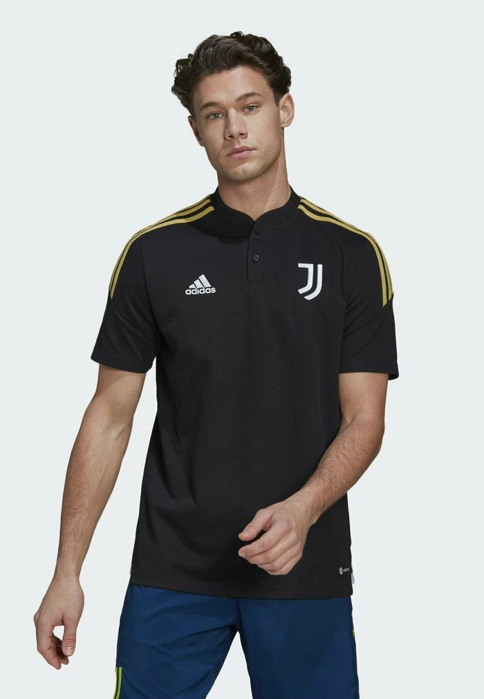 Adidas Performance POLO JUVENTUS CONDIVO - Print T-shirt - Black 3 Adidas Performance POLO JUVENTUS CONDIVO - Print T-shirt - Black