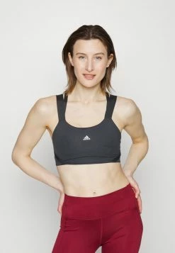 Adidas Performance STRAP - High Support Sports Bra - Carbon