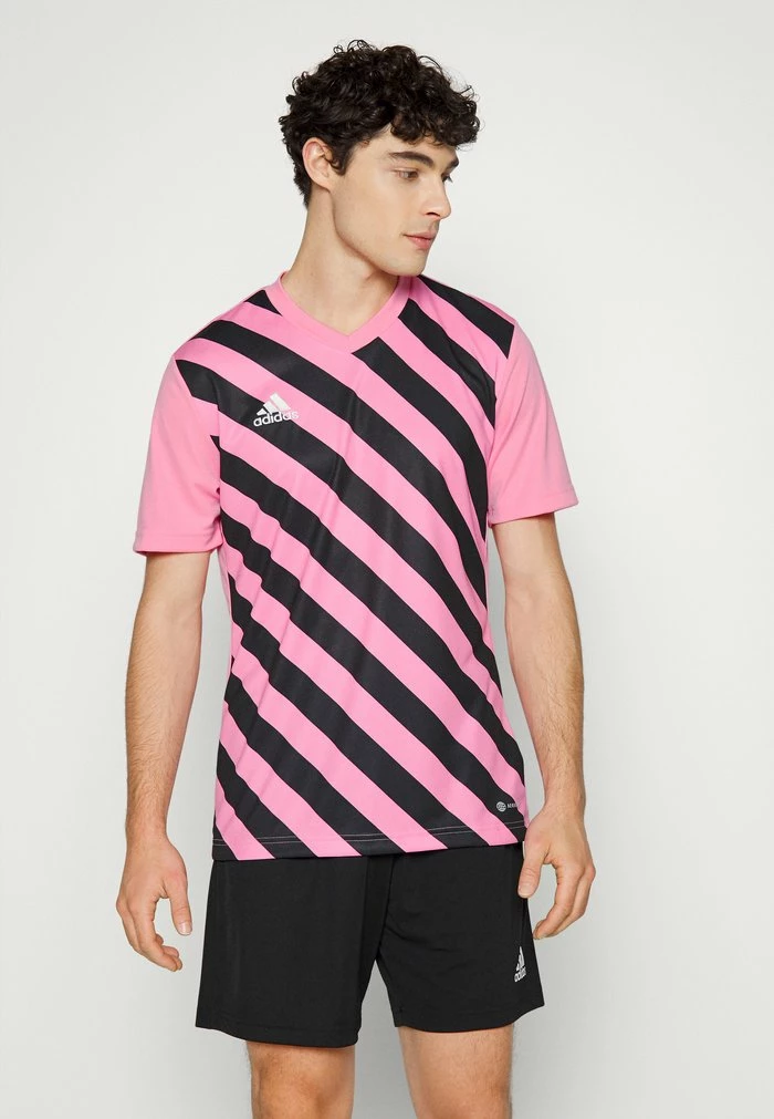 Adidas Performance ENTRADA 22 GFX - Football Shirt - Semi Pink Glow/black 3 Adidas Performance ENTRADA 22 GFX - Football Shirt - Semi Pink Glow/black