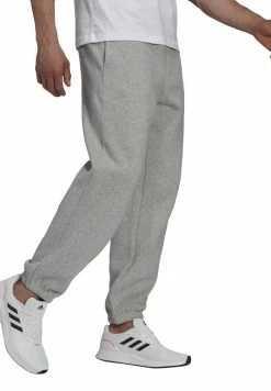Adidas Performance ESSENTIALS FEELVIVID FLEECE STRAIGHT - Tracksuit Bottoms - Medium Grey Heather -adidas Performance Shop 74f73c0fe14c4fddb1fafff6770daa6f
