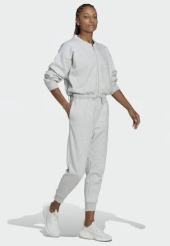 Adidas Performance STUDIO LOUNGE 7/8 LENGTH ONESIE - Tracksuit - Grey -adidas Performance Shop 751c813bf8964fe989fc467d8539f019