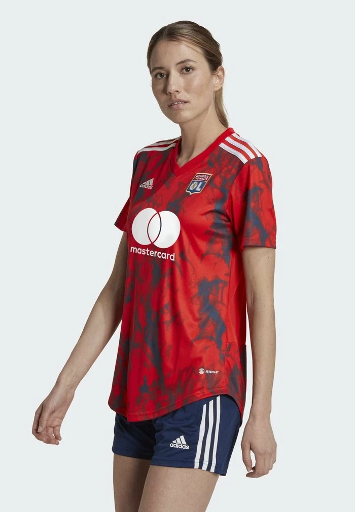 Adidas Performance OLYMPIQUE LYONNAIS 22/23 AWAY - Football Shirt - Red 3 Adidas Performance OLYMPIQUE LYONNAIS 22/23 AWAY - Football Shirt - Red