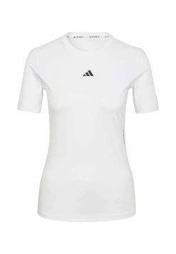 Adidas Performance TECHFIT - Print T-shirt - White -adidas Performance Shop 754ea62f573b46adad1b8035a81f6e5e