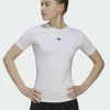 Adidas Performance TECHFIT - Print T-shirt - White -adidas Performance Shop 768bfcf059dd4015b4ceaad5d476f0b4