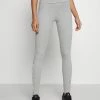 Adidas Performance Leggings - Medium Grey Heather/white -adidas Performance Shop 76a22312ab454d58b35907ffed2e32b9