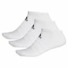 Adidas Performance 3 STRIPES CUSHIONED NO SHOW 3 PAIR PACK - Trainer Socks - White -adidas Performance Shop 76bf47ee8a1547f6bf848f5eec0faa38