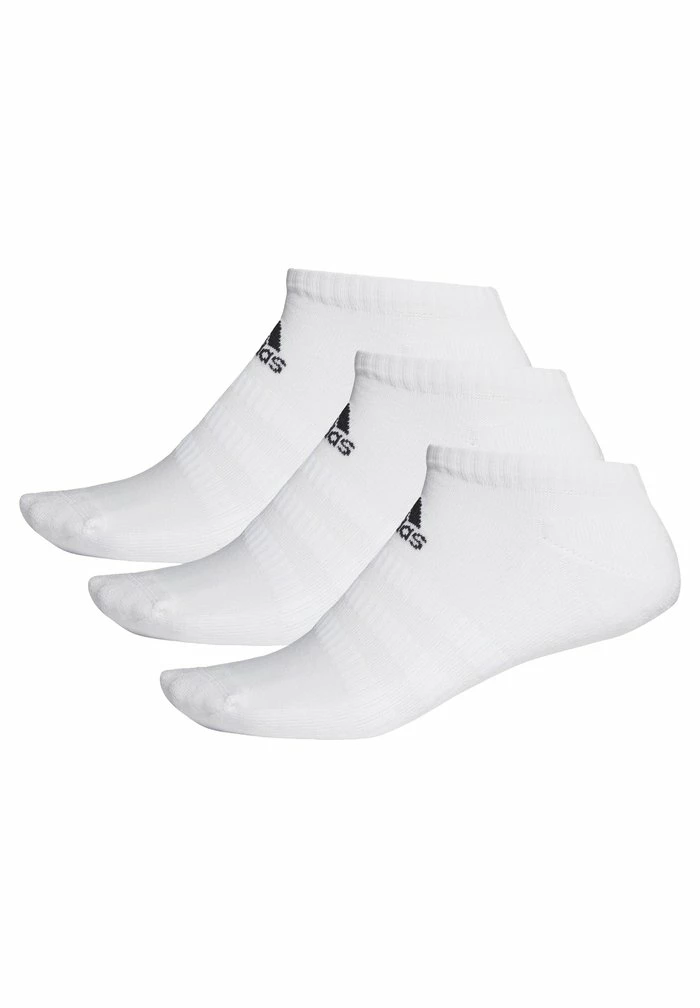 Adidas Performance 3 STRIPES CUSHIONED NO SHOW 3 PAIR PACK - Trainer Socks - White 3 Adidas Performance 3 STRIPES CUSHIONED NO SHOW 3 PAIR PACK - Trainer Socks - White