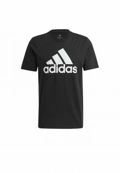 Adidas Performance ESSENTIALS BIG LOGO T-SHIRT - Print T-shirt - Black -adidas Performance Shop 780cf03cdd9a43e7893223f0cfc94360