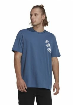 Adidas Performance Print T-shirt - Steel/bliss Lilac