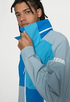 Adidas Performance MYSHELTER - Waterproof Jacket - Shock Blue/magic Grey/app Sky Rush -adidas Performance Shop 7aba62f76af041ae9020406055c15754