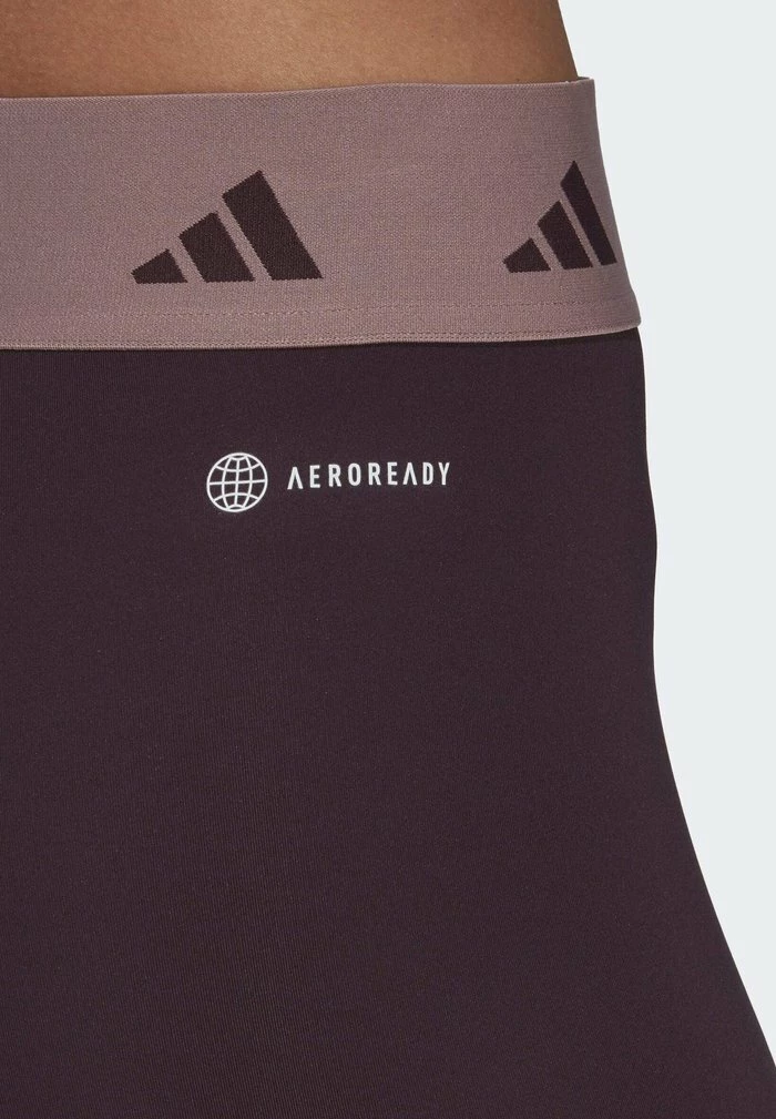 Adidas Performance Leggings - Trousers - Shadow Maroon Purple 6 Adidas Performance Leggings - Trousers - Shadow Maroon Purple - Image 4