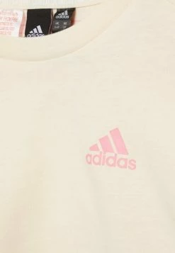 Adidas Performance TEE - Print T-shirt - Ecru Tint/bliss Pink -adidas Performance Shop 7c828ed371ff4fed8072ef121bed3891
