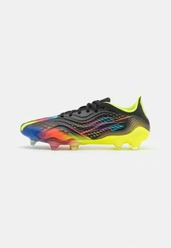 Adidas Performance COPA SENSE.1 FG - Moulded Stud Football Boots - Core Black/bright Cyan/team Solar Yellow