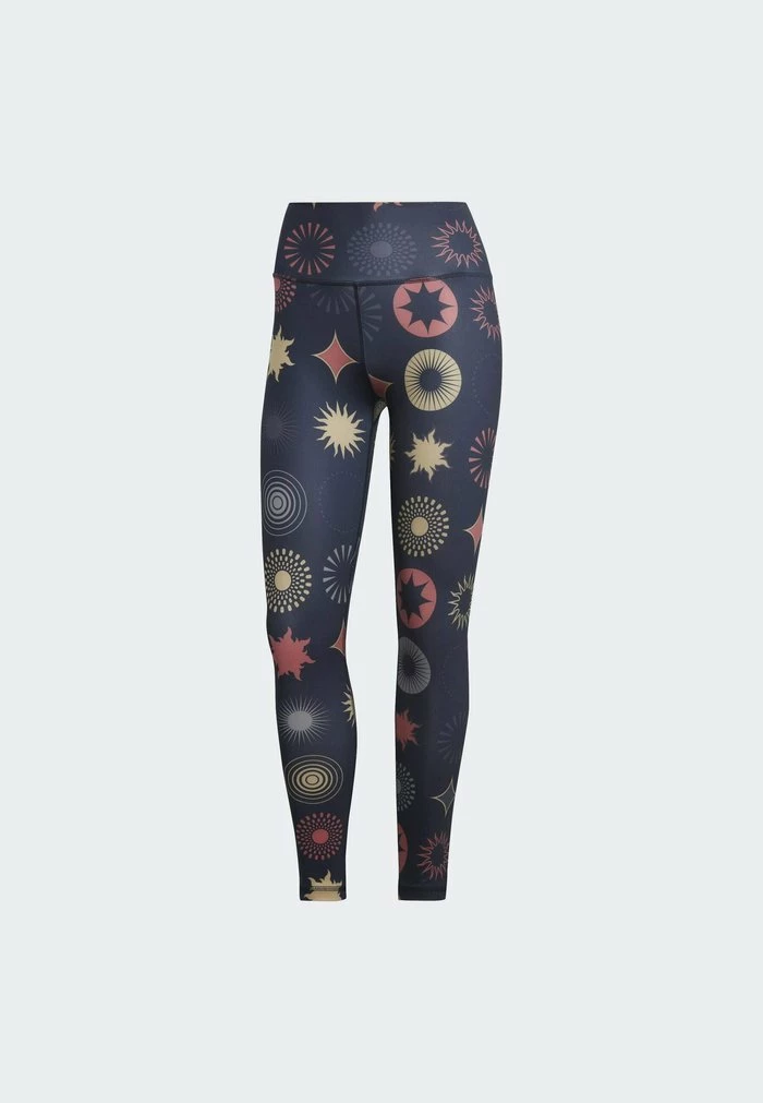 Adidas Performance OPTIME TI - Leggings - Blue 9 Adidas Performance OPTIME TI - Leggings - Blue - Image 7