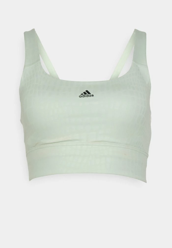 Adidas Performance LONGLINE - Medium Support Sports Bra - Linen Green 6 Adidas Performance LONGLINE - Medium Support Sports Bra - Linen Green - Image 4