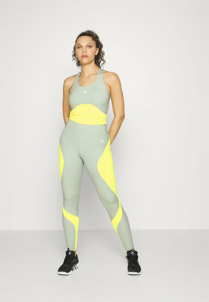 Adidas Performance Top - Linen Green/beam Yellow 4 Adidas Performance Top - Linen Green/beam Yellow - Image 2