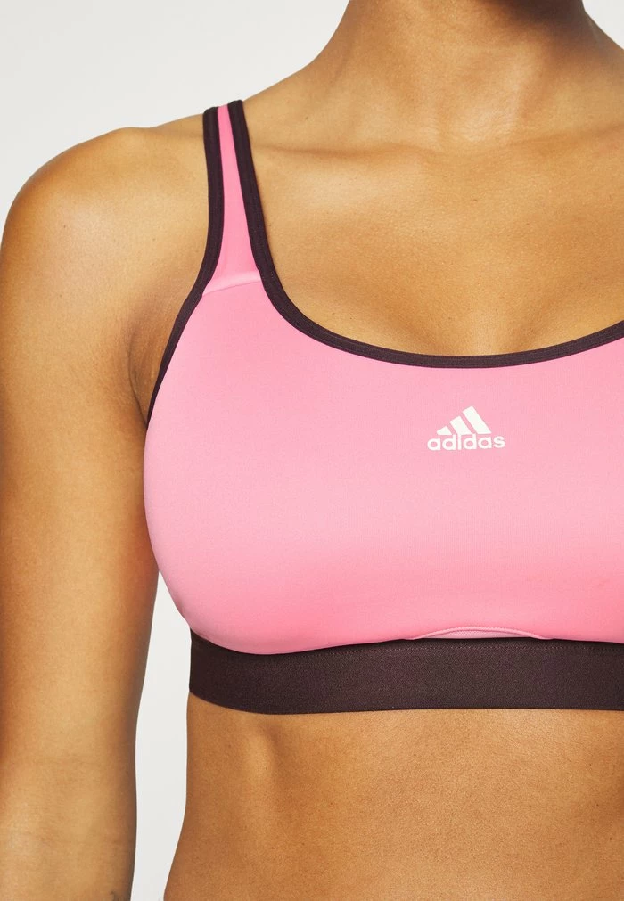 Adidas Performance MOVE - Medium Support Sports Bra - Bliss Pink/shadow Maroon 7 Adidas Performance MOVE - Medium Support Sports Bra - Bliss Pink/shadow Maroon - Image 5