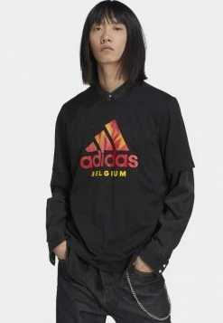 Adidas Performance BELGIUM RBFA DNA GRAPHIC - National Team Wear - Black