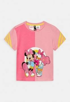 Adidas Performance TEE - Print T-shirt - Bliss Pink/pulse Magenta/impact Yellow