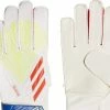 Adidas Performance PREDATOR EDGE GOALKEEPER - Goalkeeping Gloves - White Solar Red Bright Cyan