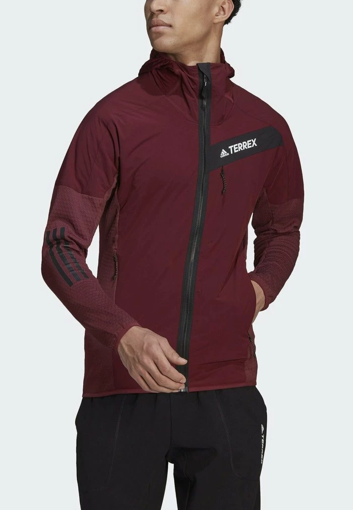 Adidas Performance Fleece Jacket - Burgundy 10 Adidas Performance Fleece Jacket - Burgundy - Image 8