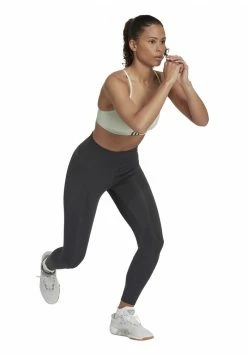 Adidas Performance AEROIMPACT - Light Support Sports Bra - Linen Green/carbon