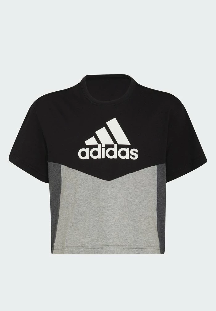 Adidas Performance Print T-shirt - Black/medium Grey Heather/white 3 Adidas Performance Print T-shirt - Black/medium Grey Heather/white