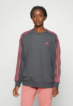 Adidas Performance Sweatshirt - Dark Grey Heather/red