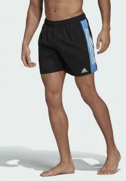 Adidas Performance COLORBLOCK STRIPES - Swimming Shorts - Black/blue