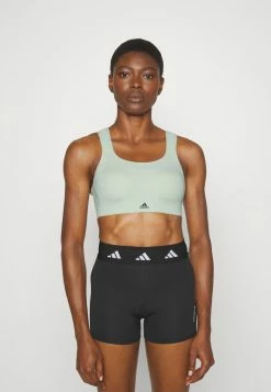 Adidas Performance High Support Sports Bra - Linen Green/black