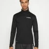 Adidas Performance MT HALF ZI LS - Long Sleeved Top - Black -adidas Performance Shop 825b12dd266845e1a9aadf3783c4403d
