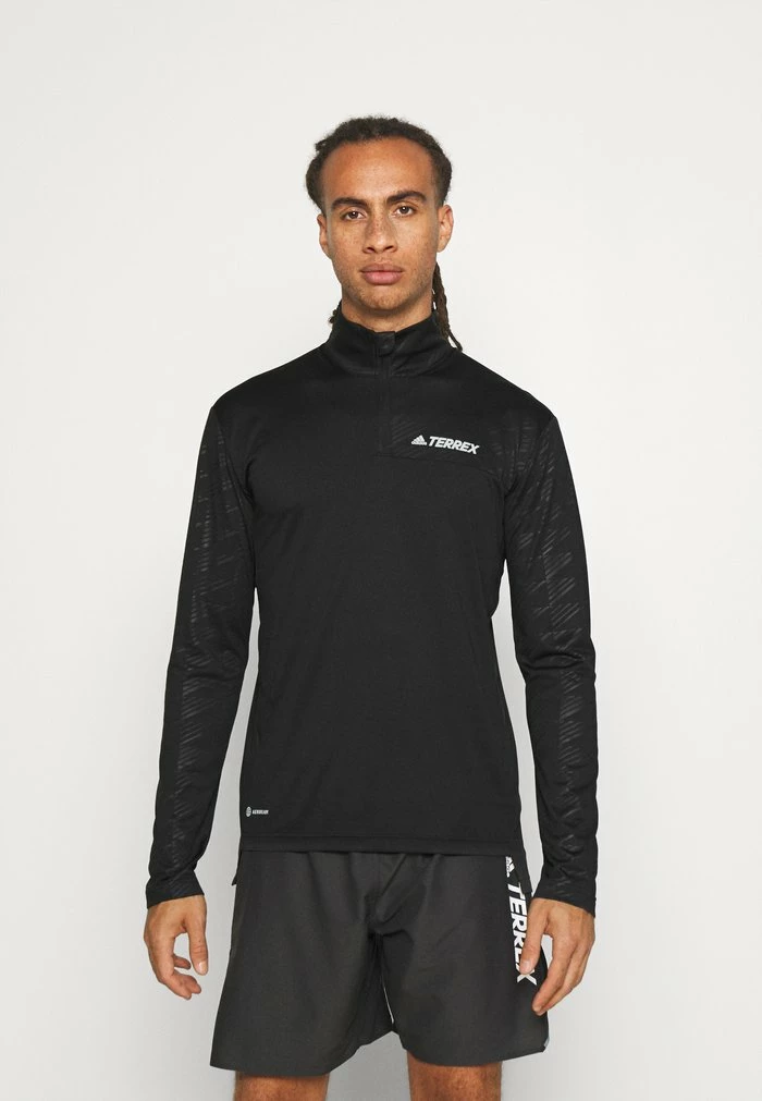 Adidas Performance MT HALF ZI LS - Long Sleeved Top - Black 3 Adidas Performance MT HALF ZI LS - Long Sleeved Top - Black