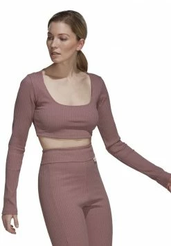 Adidas Performance W SL RIB CRO LS - Sports T-shirt - Brown 12 Adidas Performance W SL RIB CRO LS - Sports T-shirt - Brown -adidas Performance Shop 8266623f59f24540a5703cdbf698e6a7